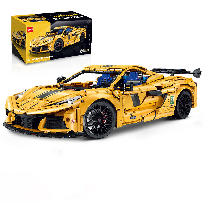 1:8 C8 supercar building kit (3788 pieces)