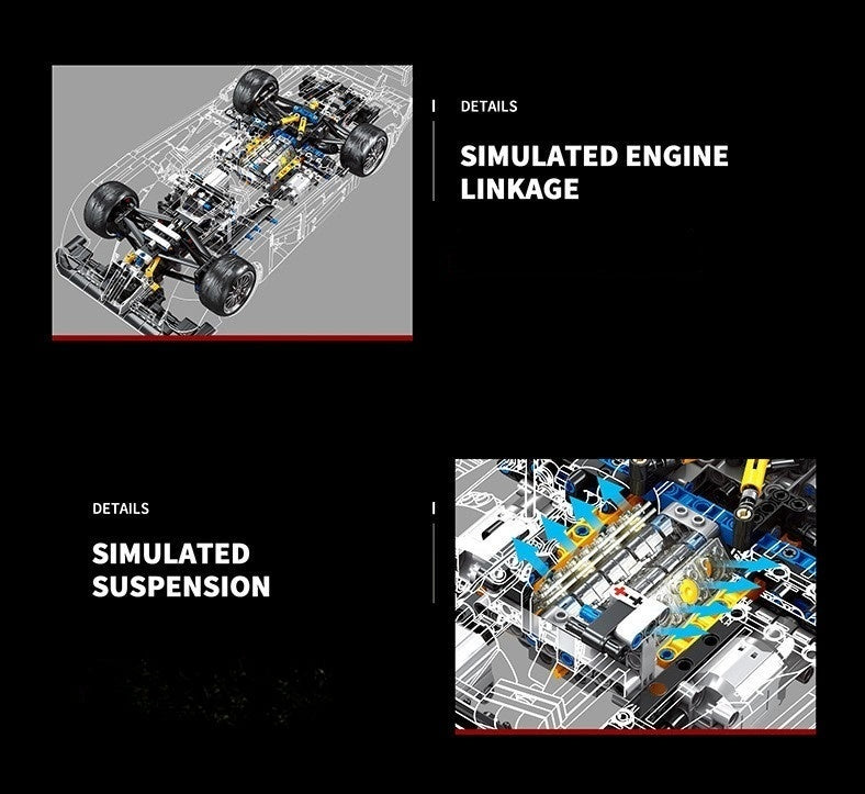 1:10 Collection of cool sports cars(2426PCS)