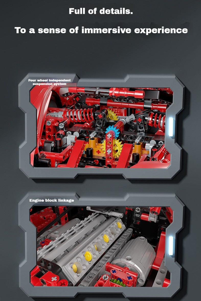 1:8 Supercar Model (4301 pieces)