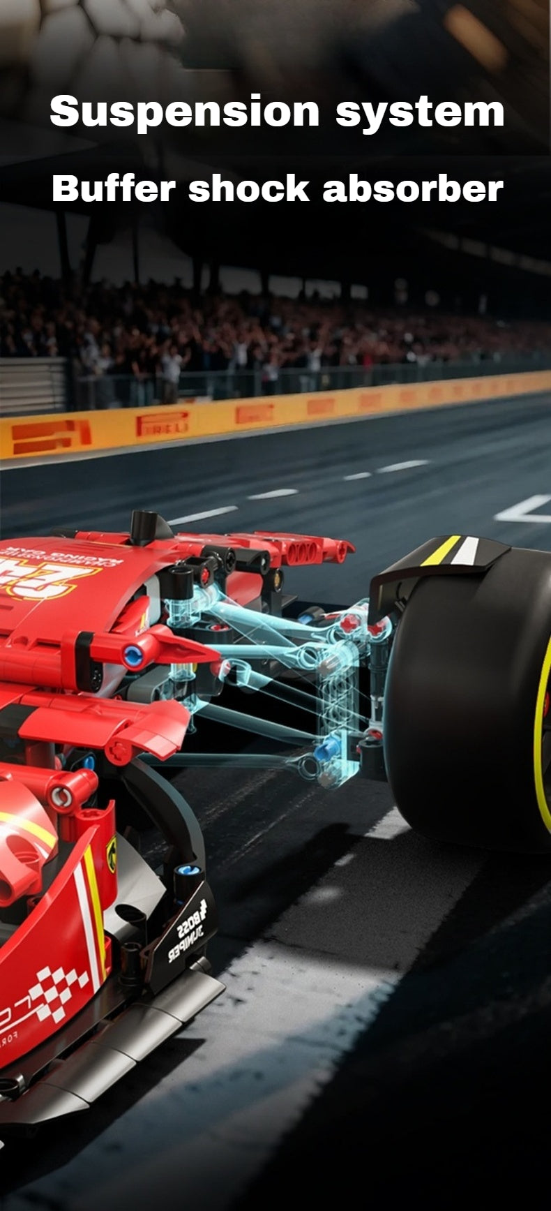 1:8 Formula One car (1650 pieces)