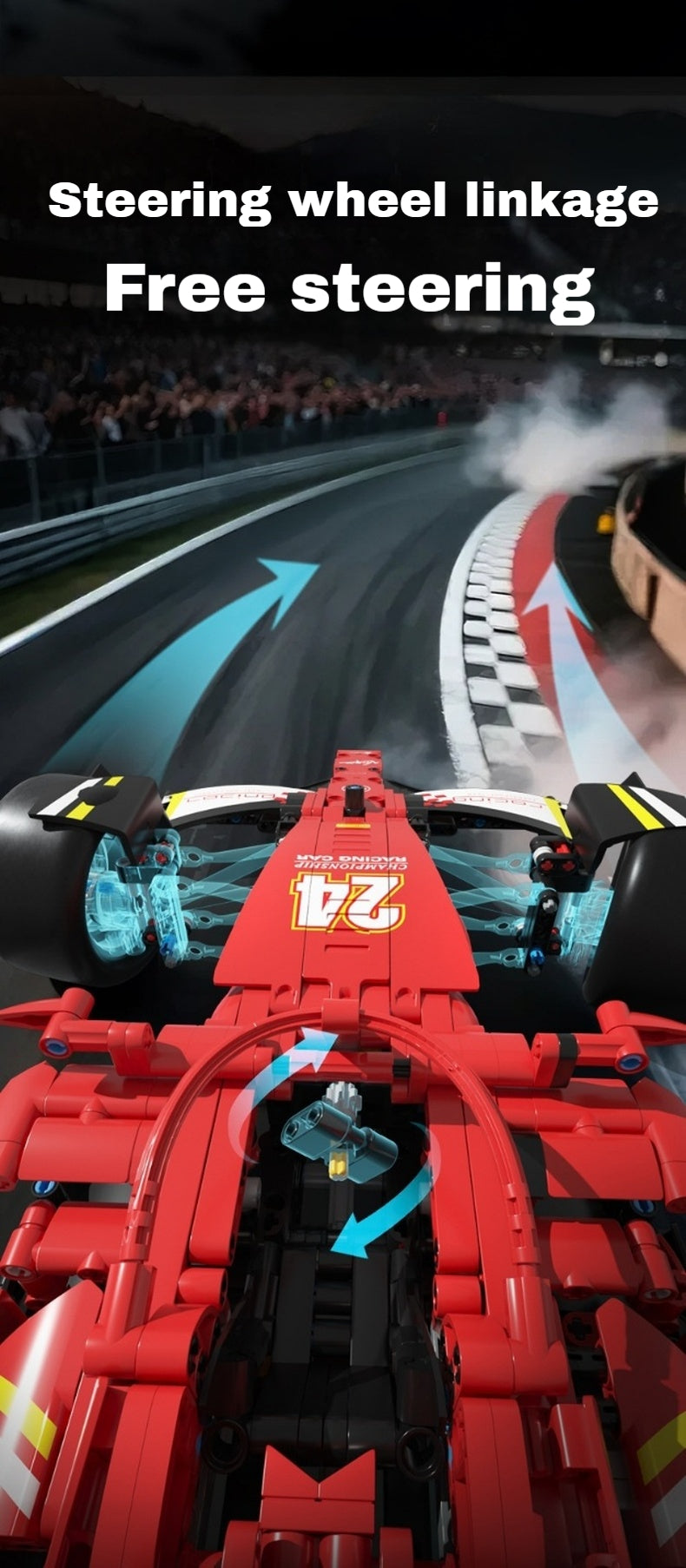 1:8 Formula One car (1650 pieces)