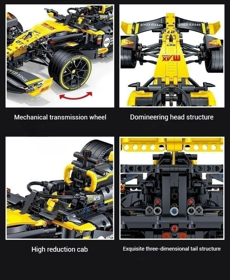 1:8 racing car model assembly educational building block toys for boys gifts (1750+ pieces)
