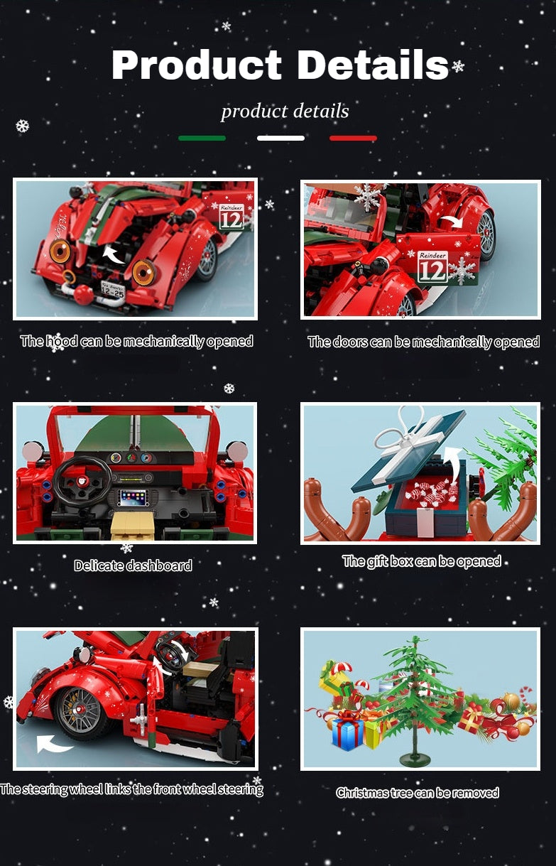 1:10 Christmas Beetle building block model, the first choice for Christmas gifts
