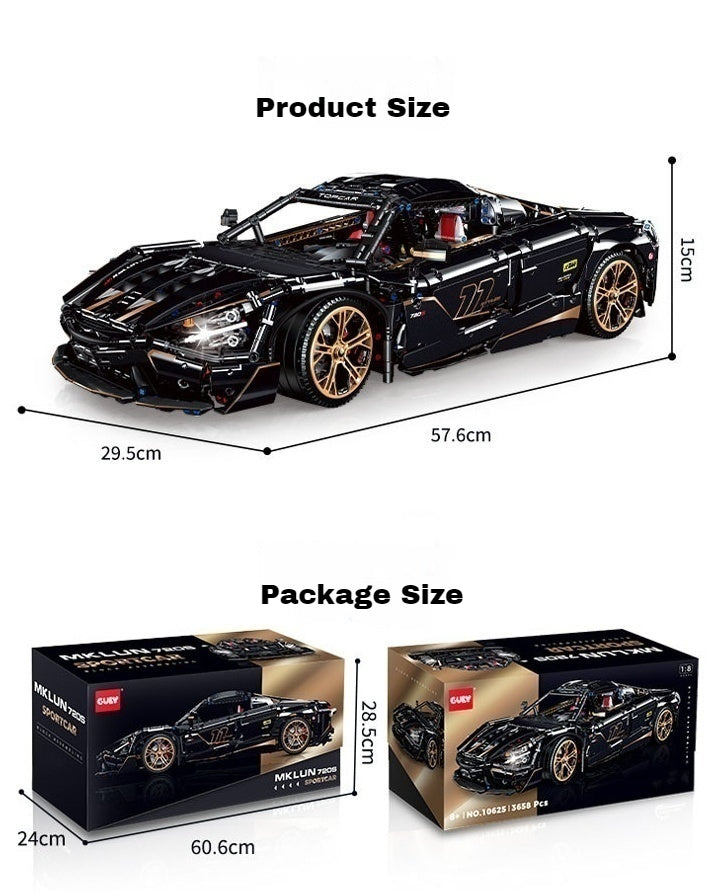 1:8 Supercar 720 (3658 pieces)