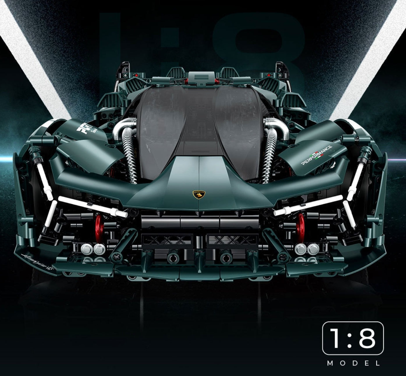 1:8 Terzo Millennio supercar (3466 pieces)