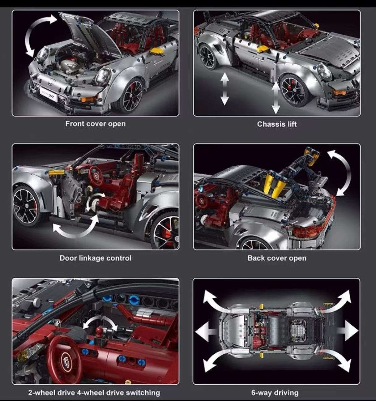 1:8 GT2 RS model (3389 pieces)