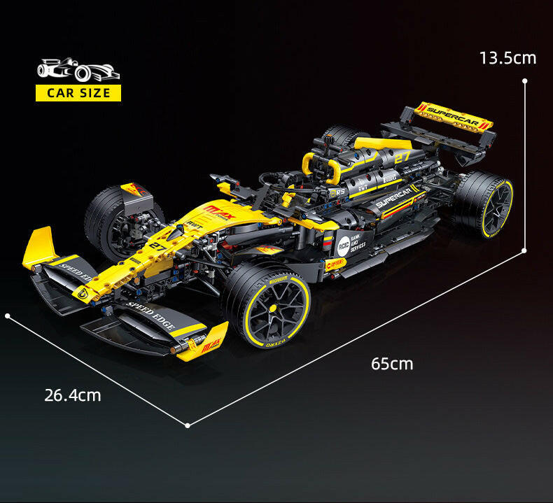 1:8 racing car model assembly educational building block toys for boys gifts (1750+ pieces)