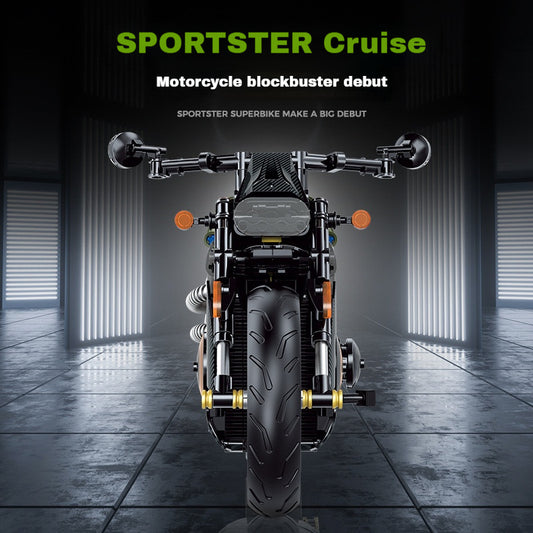 1:8 Cruiser Motorcycle (634 pieces)
