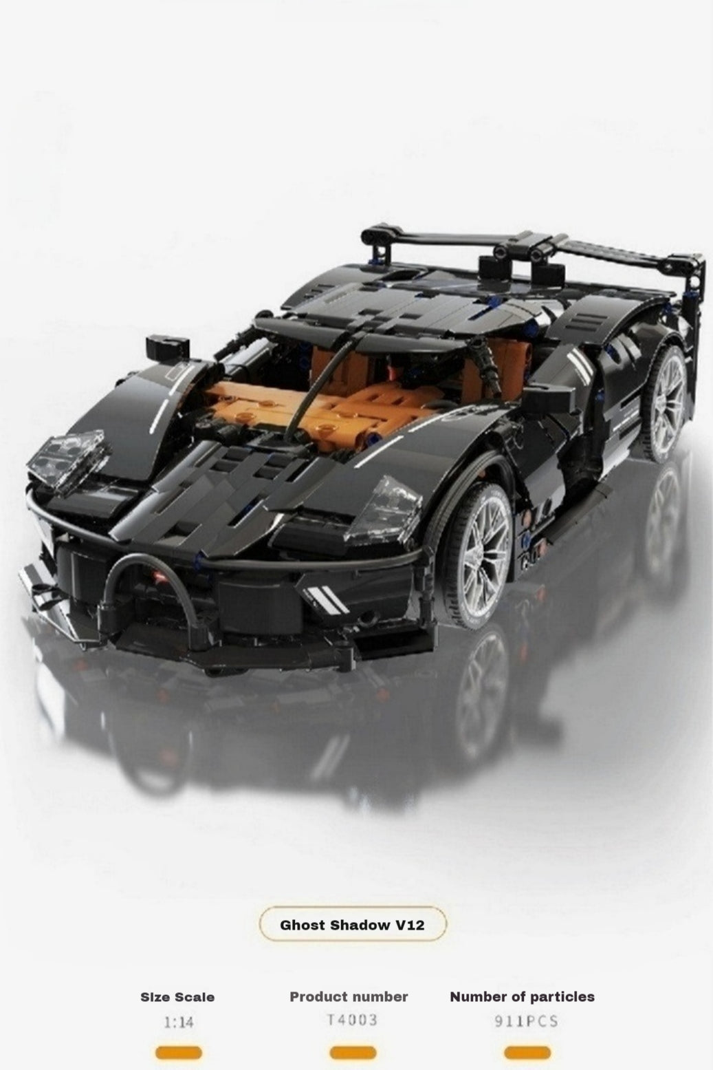 1:14 Shadow Brick Sports Car (911 pieces)