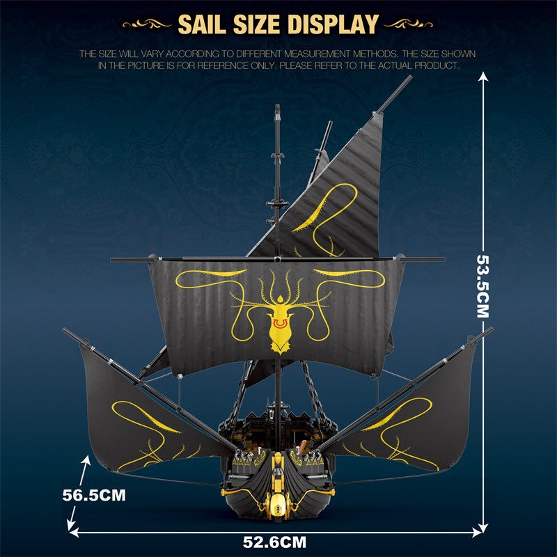 Silent Ship Assembled Model Ornaments (1560 pieces) 56CM*52CM*53CM
