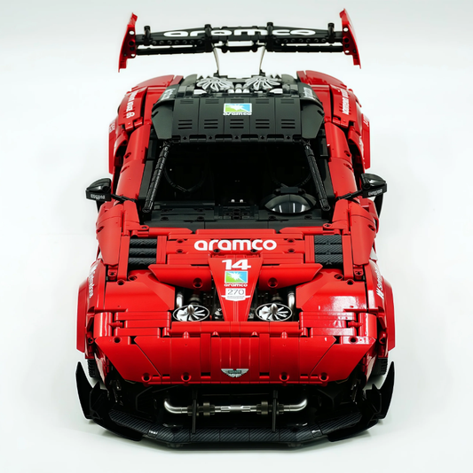 1:8 Martin Vulcan | Paint Pearl Red Edition Building Block Supercar 3794+ pieces