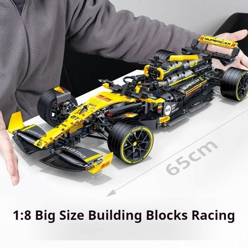1:8 racing car model assembly educational building block toys for boys gifts (1750+ pieces)