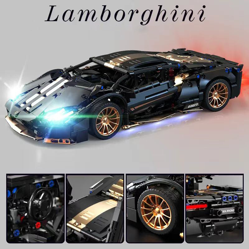 1:14 Lambo P1 sports car building set, boys, men, and teenagers collectible model (1309 pieces)