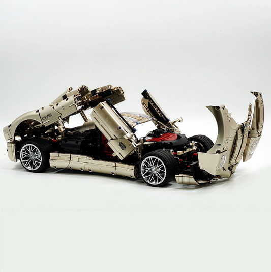 1:8 Pagani Utopia | Rose Gold Masterpiece Building Block Supercar 3428 pieces