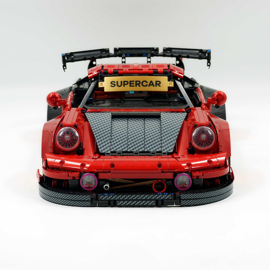 Ultimate Widebody 964 RWB, a red custom block supercar (4190 pieces)