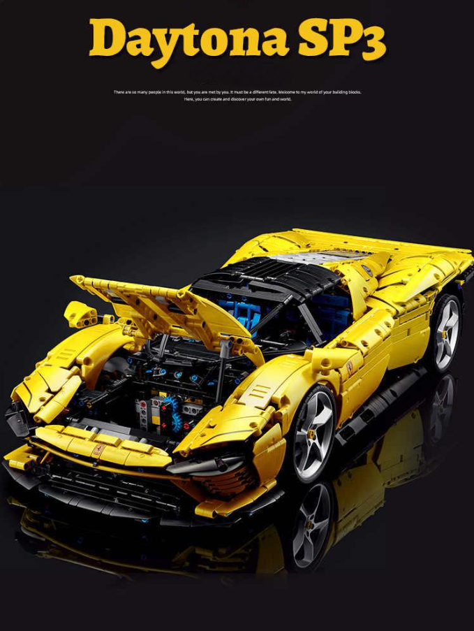 1:8 DaytonaSP3 building block supercar (3778 PCS)
