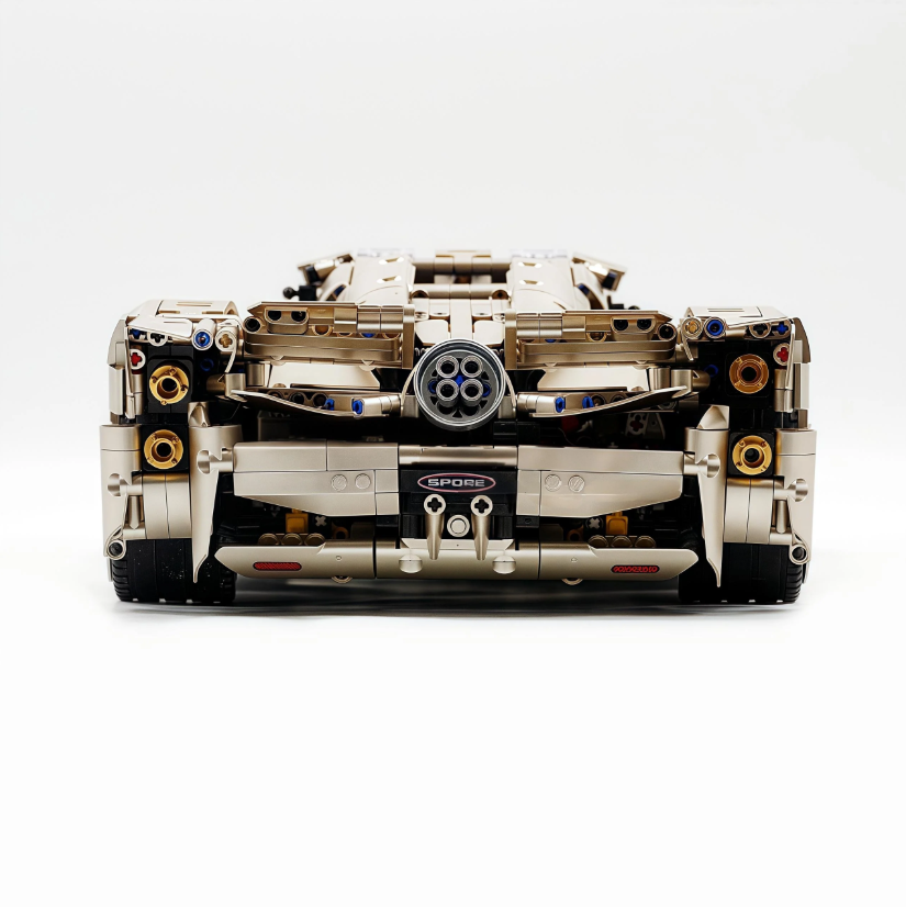 1:8 Pagani Utopia | Rose Gold Masterpiece Building Block Supercar 3428 pieces