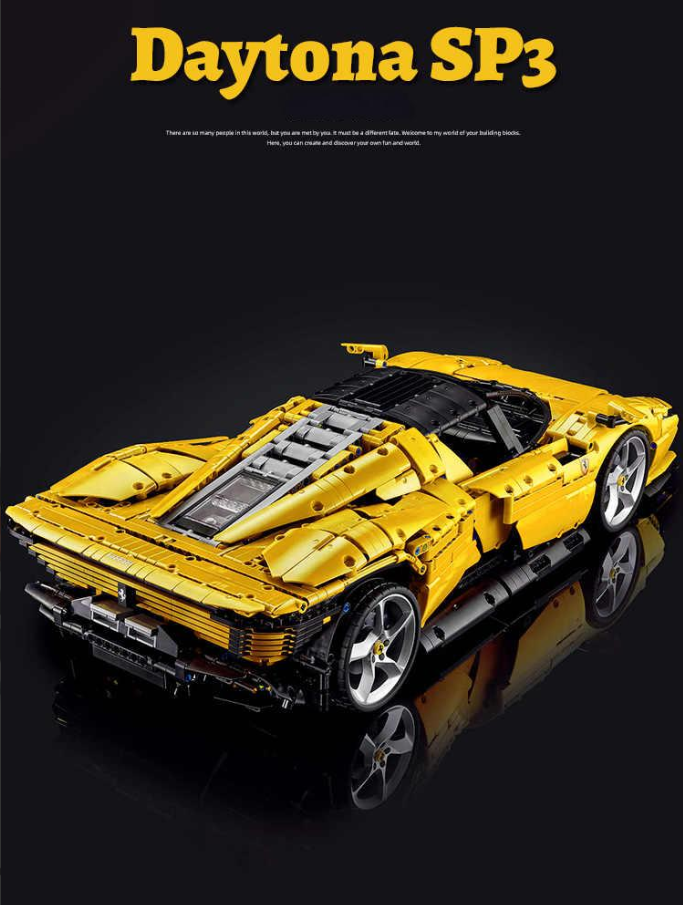 1:8 DaytonaSP3 building block supercar (3778 PCS)