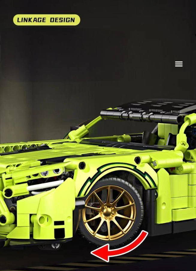 1:14 green AMG GT50, detailed reproduction, cost-effective choice (1466 pieces)
