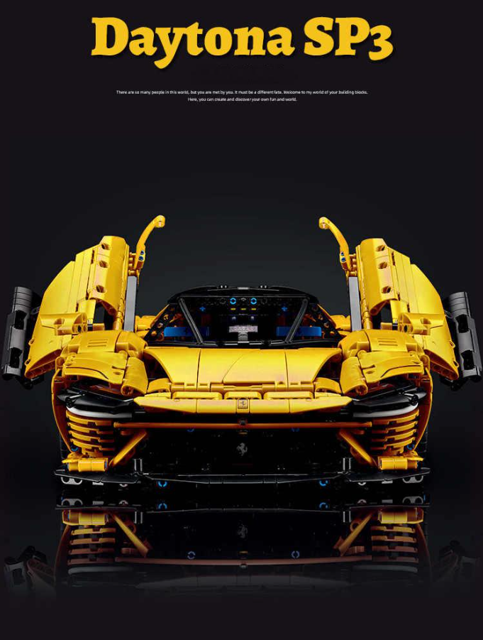 1:8 DaytonaSP3 building block supercar (3778 PCS)