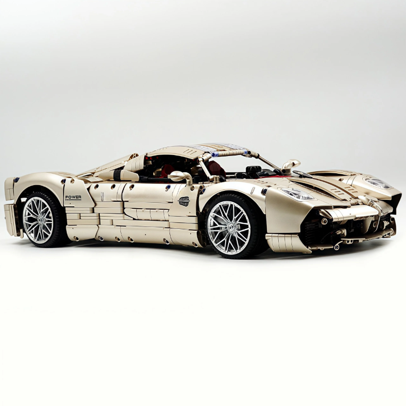 1:8 Pagani Utopia | Rose Gold Masterpiece Building Block Supercar 3428 pieces