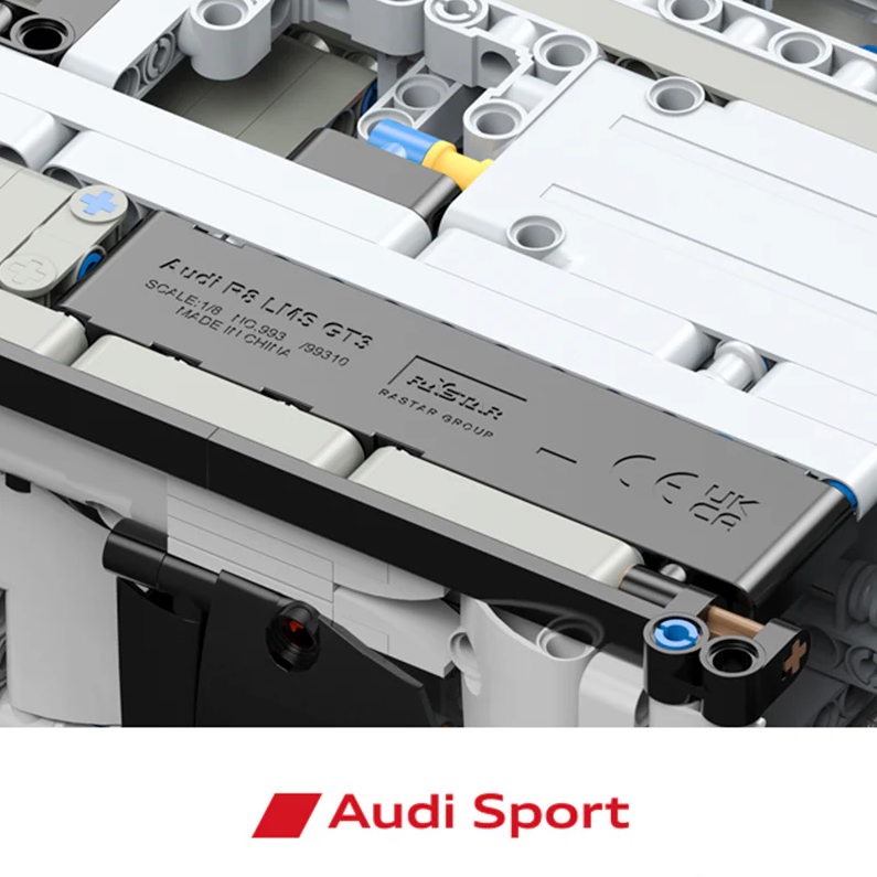 Audi R8 LMS GT3-1:8 Building Block Supercar (3300+ pieces)