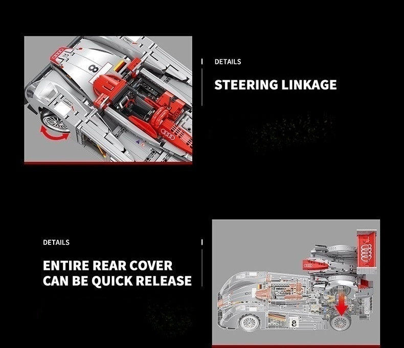 1:10 Collection of cool sports cars(2426PCS)