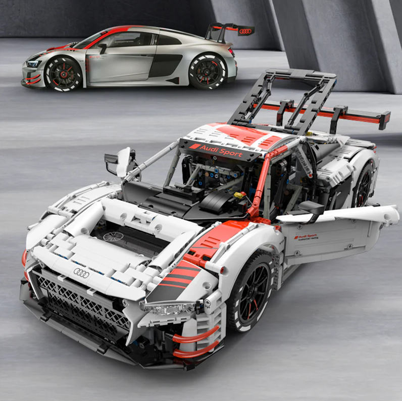 Audi R8 LMS GT3-1:8 Building Block Supercar (3300+ pieces)