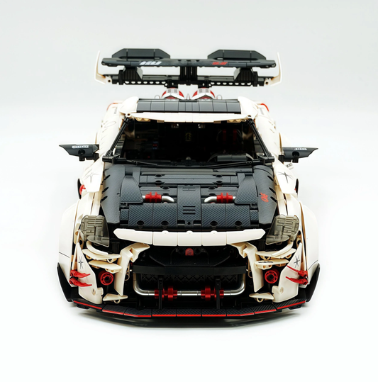 1:8 GT-R R35 Widebody Edition Electroplated Beast Building Block Supercar 3939+ pieces