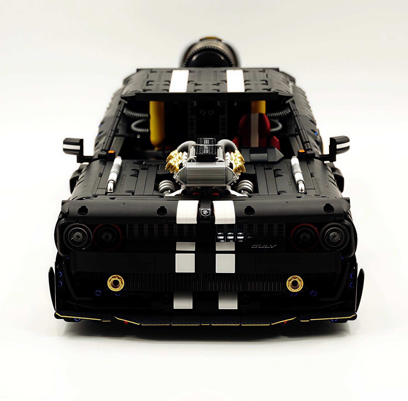 1:8 Challenger building block supercar black/green/purple/red (3751 pieces)