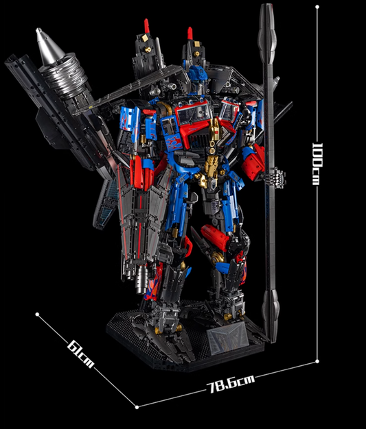 Giant Optimus Prime, 78.6CM long, 61cm wide, 100CM high, a total of 8862 PCS