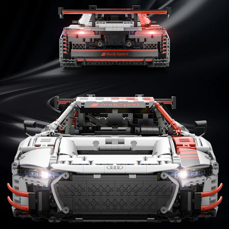 Audi R8 LMS GT3-1:8 Building Block Supercar (3300+ pieces)