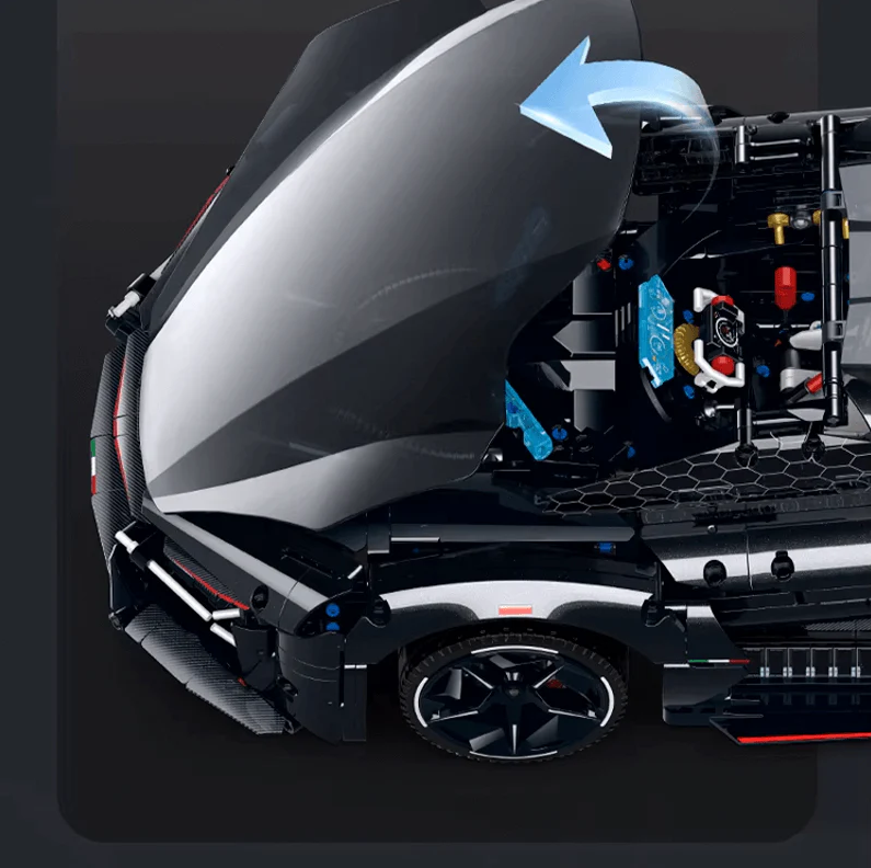 Concept supercar assembly 1:8 Lambo Fantazma building block supercar (2884 pieces)