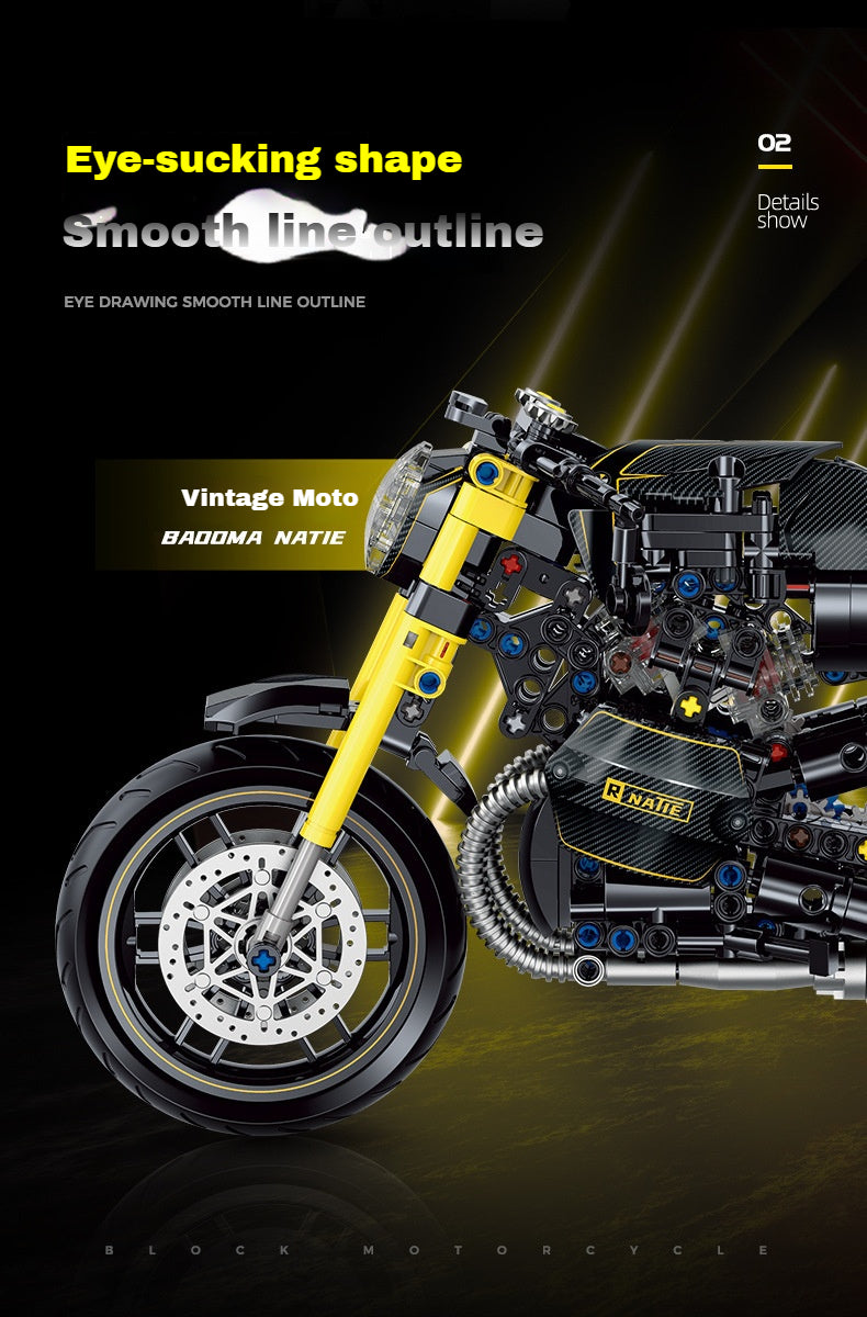 1:8Latte Motorcycle (634 pieces)
