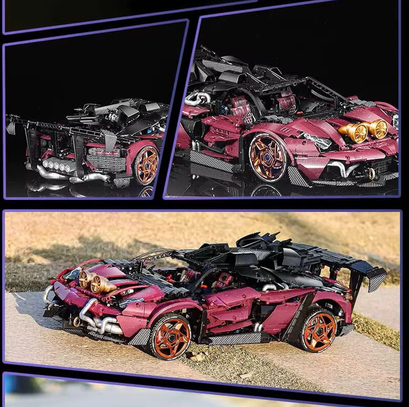 1:8 Ultimate Italian Lambo SVJ Building Block Supercar (3950 pieces)
