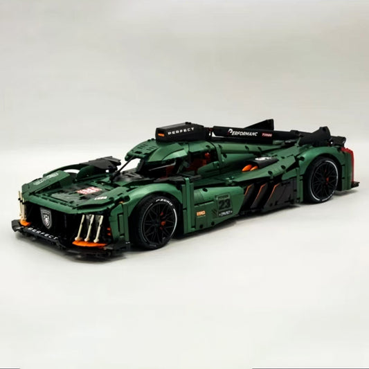 1:8 Le Mans building block supercar model (3746 pieces)
