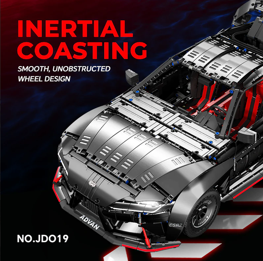 1:8 Supra Building Kit, Static Version of the Brick Supercar (4399 pieces)