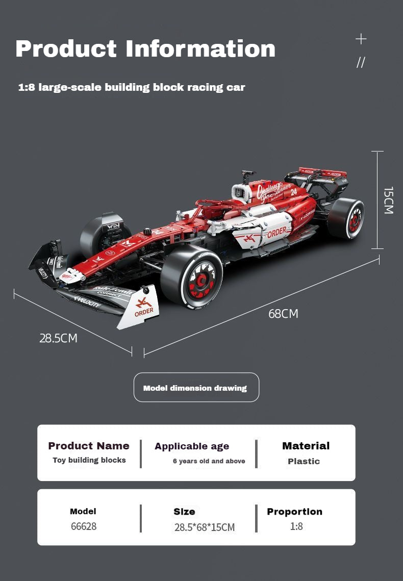 1:8 Formula One car Product size：68cm*28.5cm*15cm