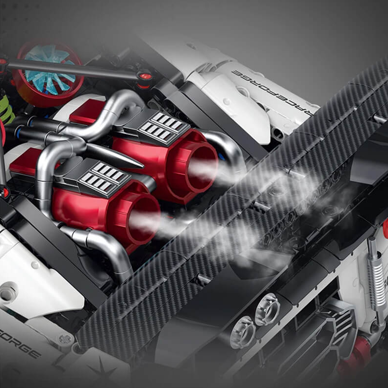 1:8 GT-R R35 Widebody Edition Electroplated Beast Building Block Supercar 3939+ pieces