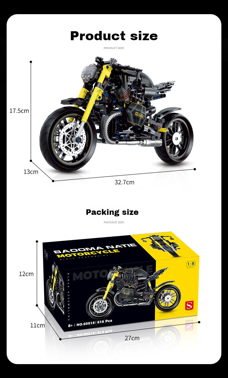 1:8Latte Motorcycle (634 pieces)