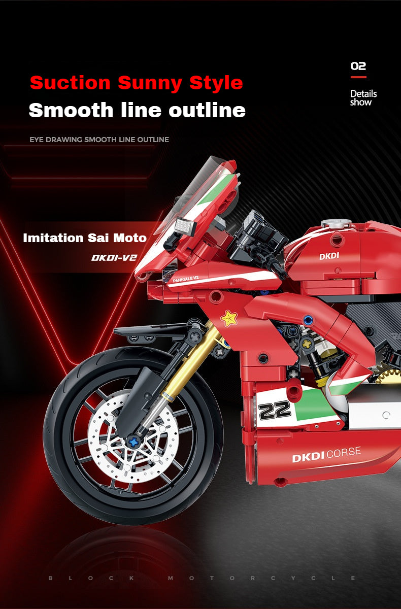 1:8 DKDI Motorcycle (634 pieces)