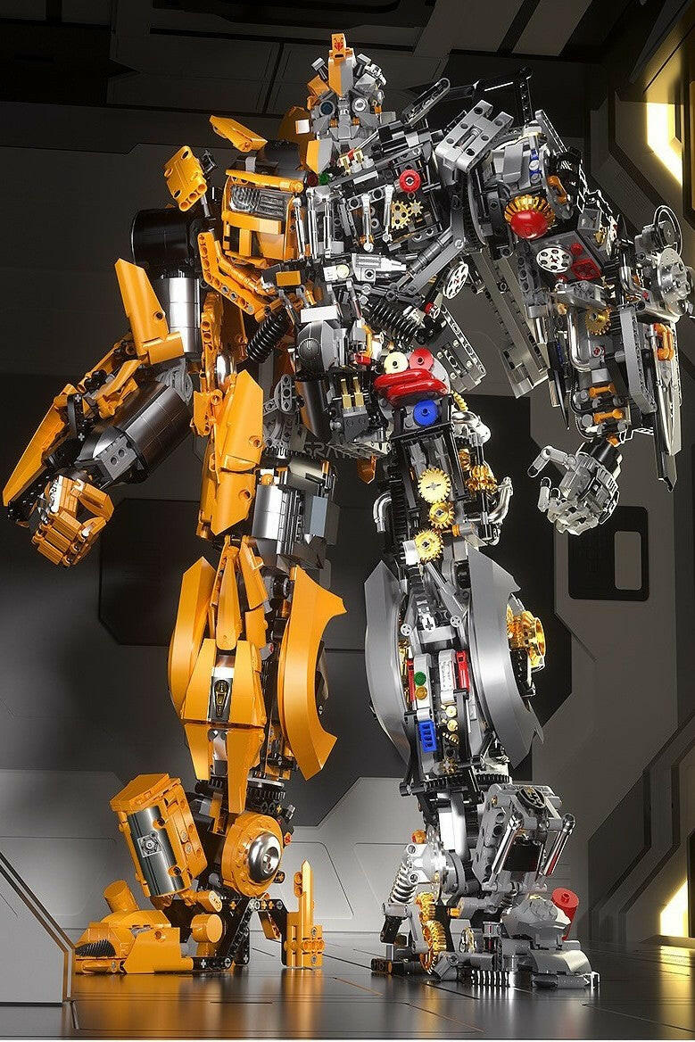 Large mechanical wasp mecha model, total height about 54CM (5692PCS)