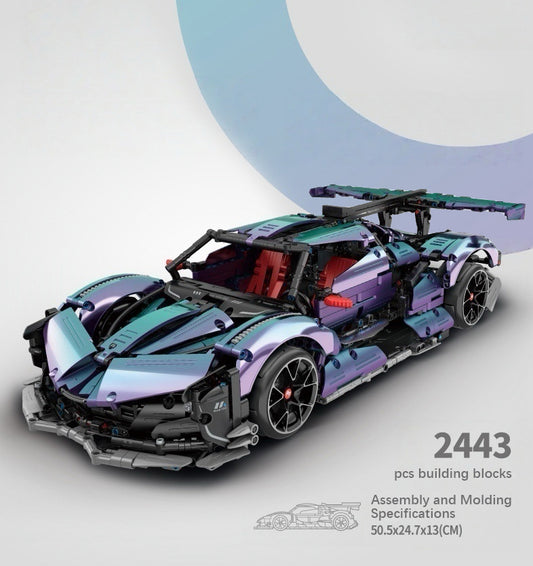 Apollo Super Racing Building Blocks 2443 pieces of dynamic machinery Boys' Collectible Model The first choice for birthday gifts for boys over 14 years old | FamilyBricks