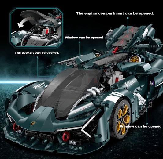1:8 Terzo Millennio supercar (3466 pieces)