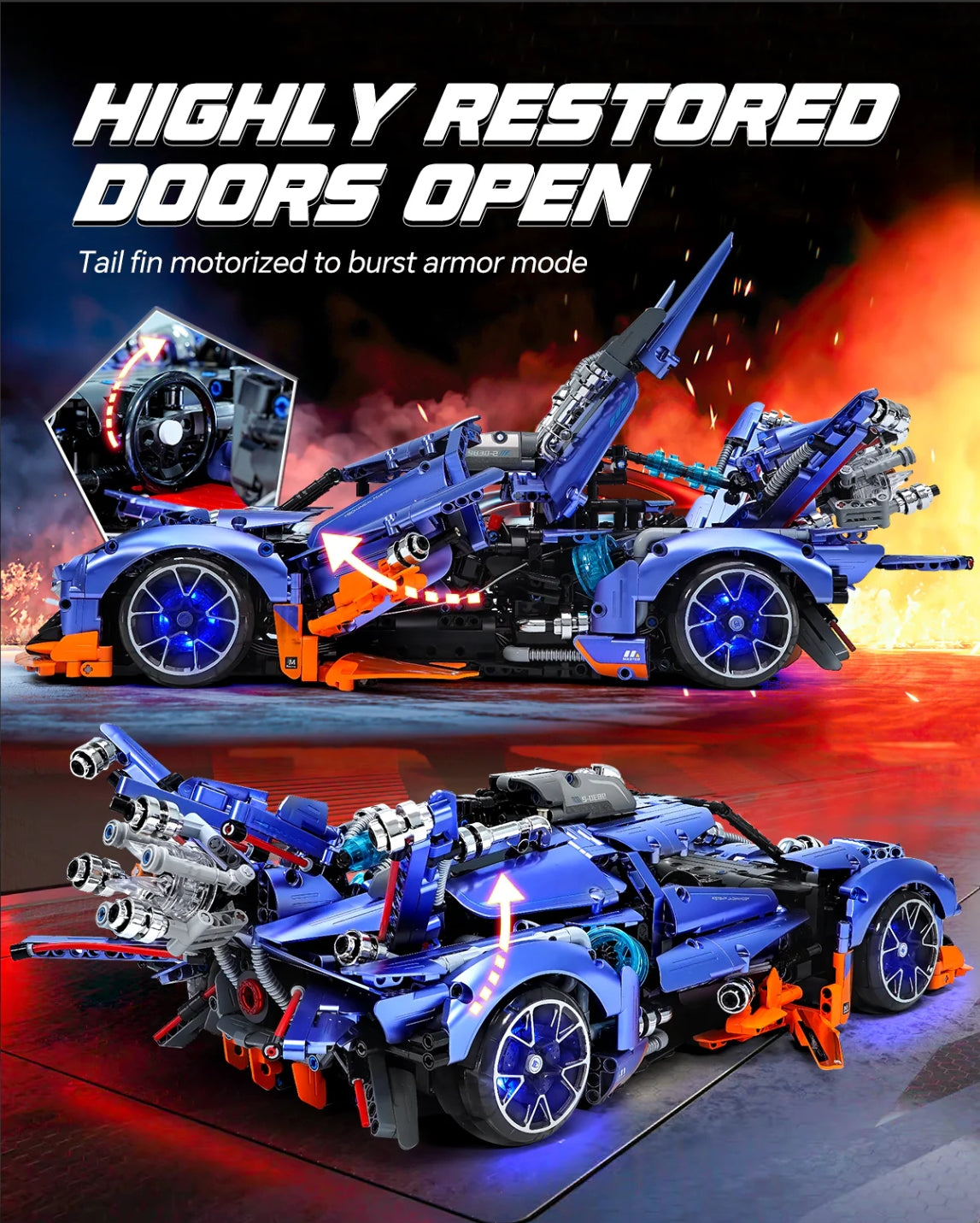 1：10super sports car(2381pieces)