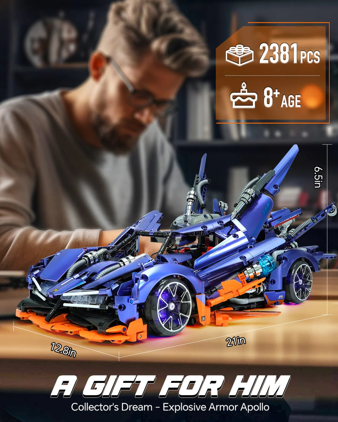 1：10super sports car(2381pieces)