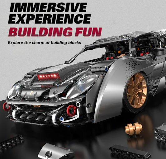 1:8 Supercar 918 (4306 pieces)Body size: 61.8cm*33.6cm*15.3cm