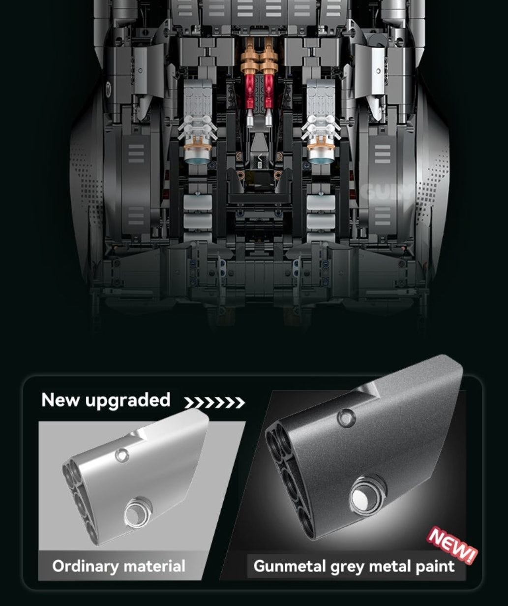 1:8 Supercar 918 (4306 pieces)Body size: 61.8cm*33.6cm*15.3cm