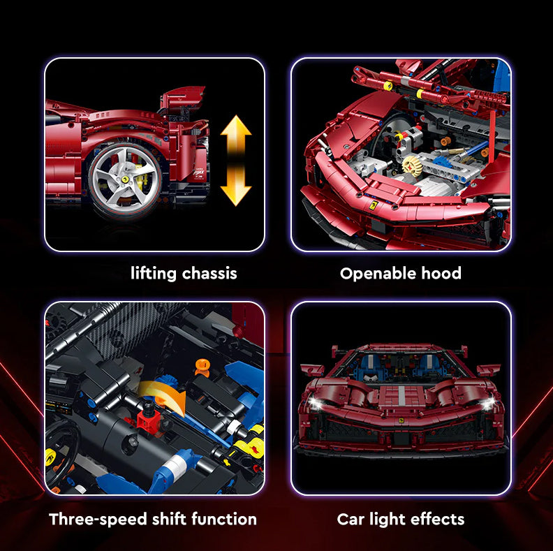 1:8 SF90 Building Set: The Ultimate Supercar (3982 pieces)