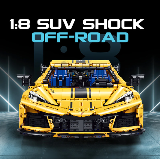 1:8 C8 supercar building kit (3788 pieces)